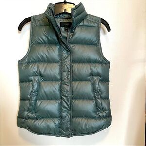 J. Crew puffer vest down feathers